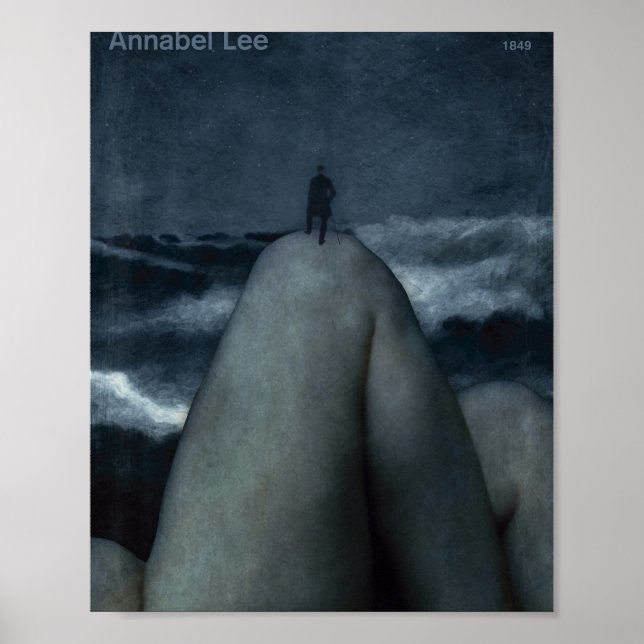 Annabel Lee - Edgar Allan Poe Gothic Poetry Litera Poster (Framsidan)