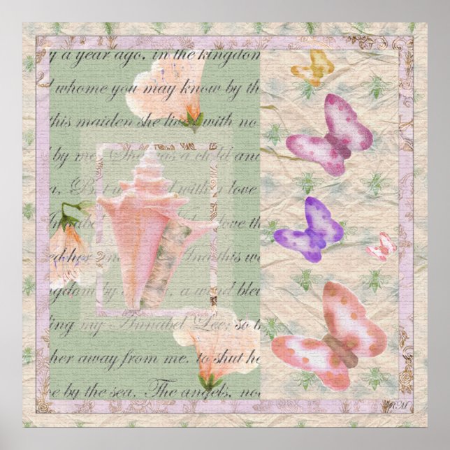 Annabell Lee: Digital Collage Poster (Framsidan)