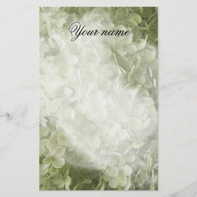 Annabelle Hydrangea Flower Brevpapper (Framsida)