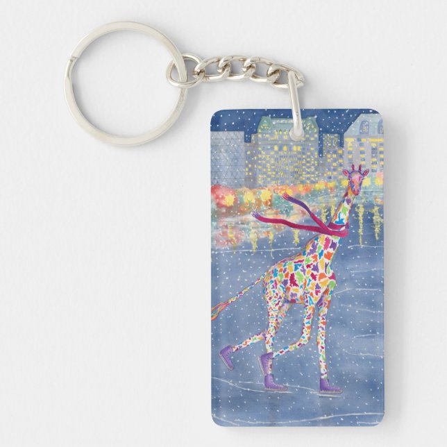 Annabelle på is & på powen Keychain (Framsidan)
