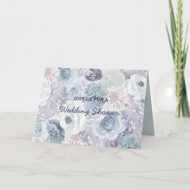 Annabelle Vintage Blommigt Couples Möhippa Inbjudan (Framsida)