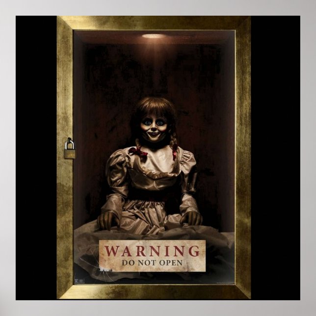Annabelle Warning Do Not Open Poster (Framsidan)