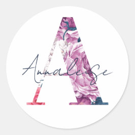 Annaleise Namn Anpassningsbar Sticker Girls-etiket Runt Klistermärke