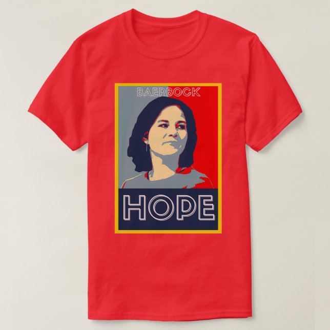 Annalena Baerbock HOPE 2021 Obama T Shirt (Design framsida)