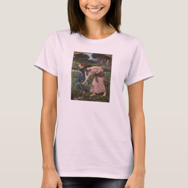 Annalkande rosenknoppar vid den John William T-shirt (Framsida)