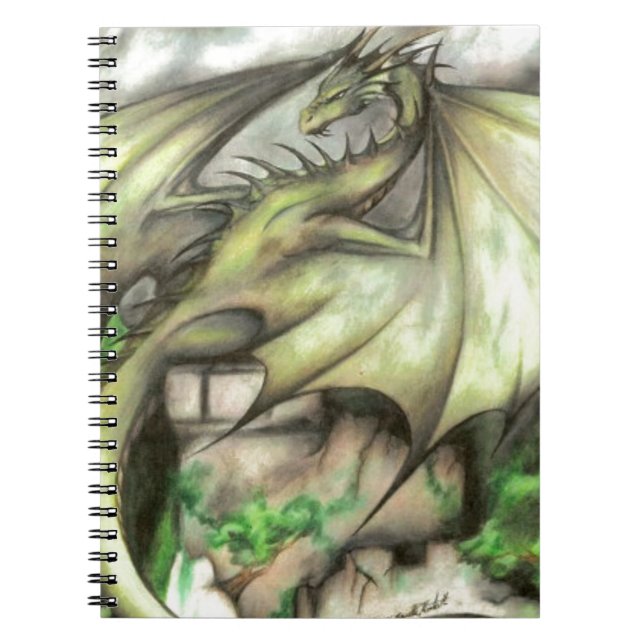 Annalkande storm anteckningsbok med spiral (Framsidan)