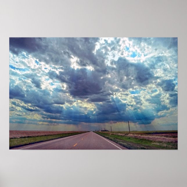 Annalkande storm i västra Kansas Poster (Framsidan)