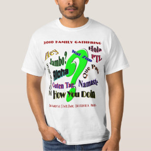 Annalkande T-tröja 2010 för familj T Shirt