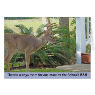 Annalkande trappor för hjort hälsningskort