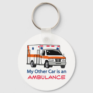 Annan bil är ambulansen nyckelring