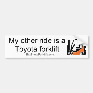 Annan ritt en Toyota gaffeltruck - BS Bildekal