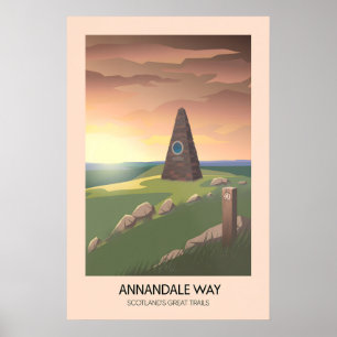 Annandale Way Scotlands Great Trails Affisch