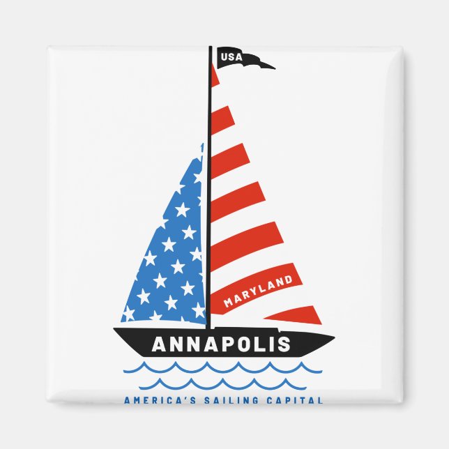 Annapolis Americas Sailing Capital Magnet (Framsidan)