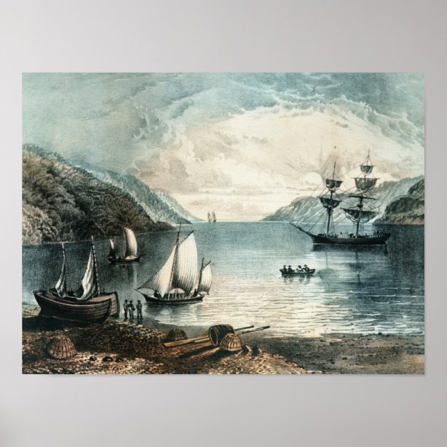 Annapolis-bukten, 1880 poster (Framsidan)