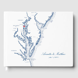 Annapolis Chesapeake Bay Kartong Bröllop Gästböcker