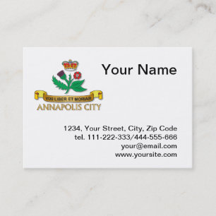 Annapolis flagga visitkort