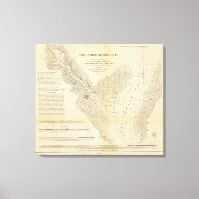 Annapolis hamn canvastryck (Framsida)