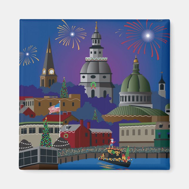 Annapolis Helgdag Magnet (Framsidan)