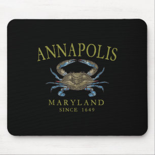 Annapolis Maryland Blå Krabba Sedan 1649 Valvd Oli Musmatta