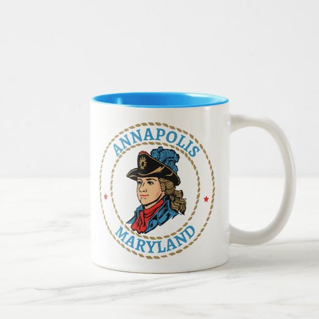 Annapolis Maryland Colonial Två-Tonad Mugg (Höger)