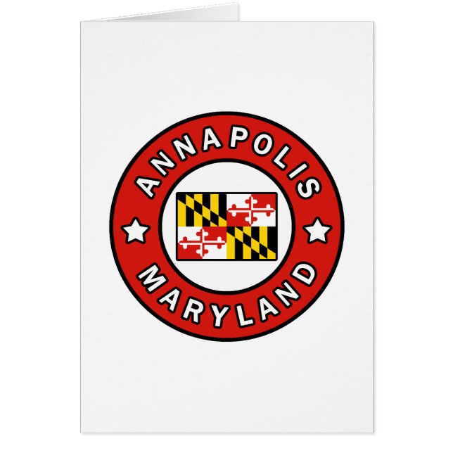 Annapolis Maryland Hälsningskort (Framsidan)
