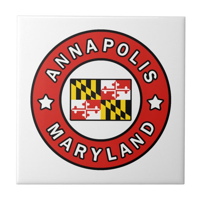 Annapolis Maryland Kakelplatta (Framsidan)