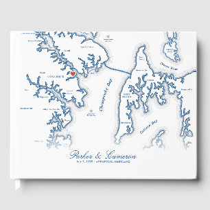 Annapolis Maryland Karta Destination Wedding Gästböcker