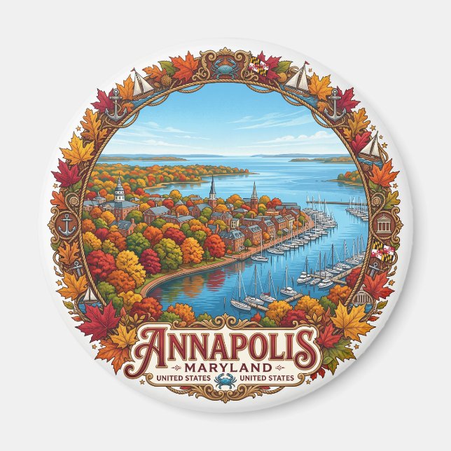 Annapolis Maryland Magnet (Framsidan)