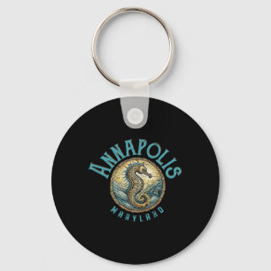 Annapolis Maryland Nautilus Sjöhäst Design Nyckelring
