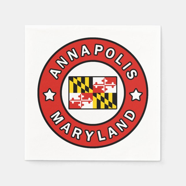 Annapolis Maryland Pappersservett (Framsidan)