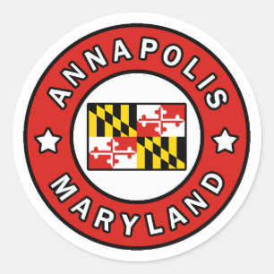 Annapolis Maryland Runt Klistermärke