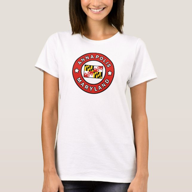 Annapolis Maryland T Shirt (Framsida)