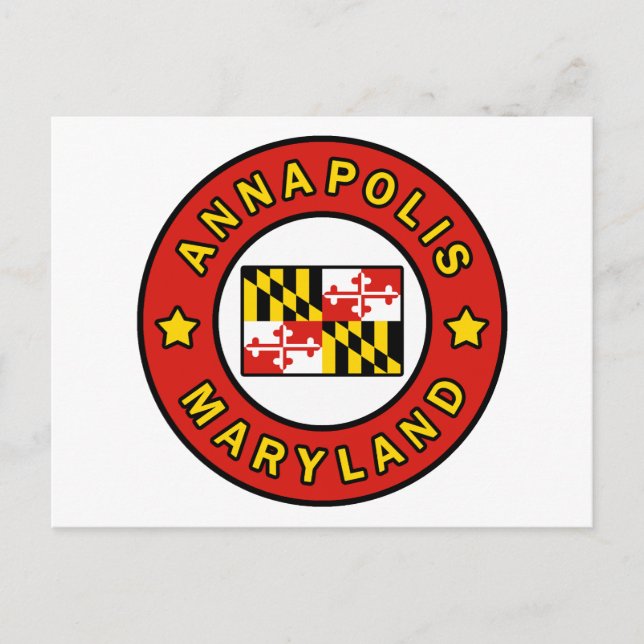 Annapolis Maryland Vykort (Framsida)