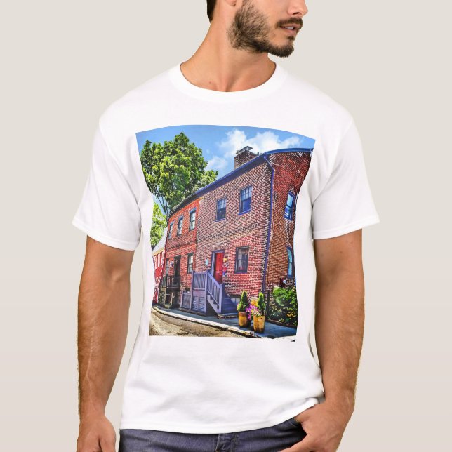 Annapolis MD - Fleet Street T Shirt (Framsida)
