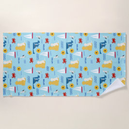 Annapolis (Naptown) Valp Summertime Beach Towel