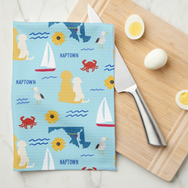 Annapolis (Naptown) Valper Summertime Kitchen Towe Kökshandduk (Vikt i Fjärdedel)