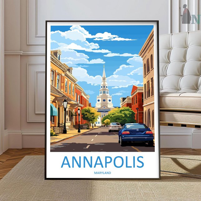 Annapolis Reseskylt Väggkonst Annapolis Väggpresen (Skapare uppladdad)