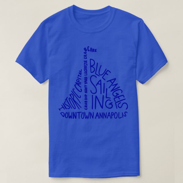 Annapolis Sailboat 1 T Shirt (Design framsida)