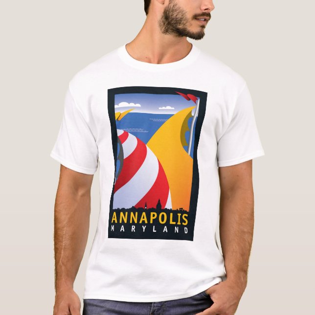 Annapolis seglar t-shirt (Framsida)
