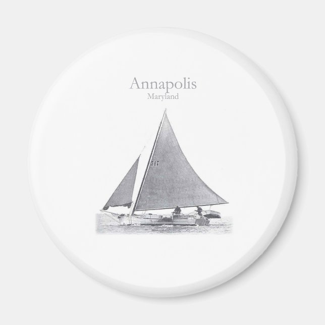 Annapolis Skipjack Magnet (Framsidan)