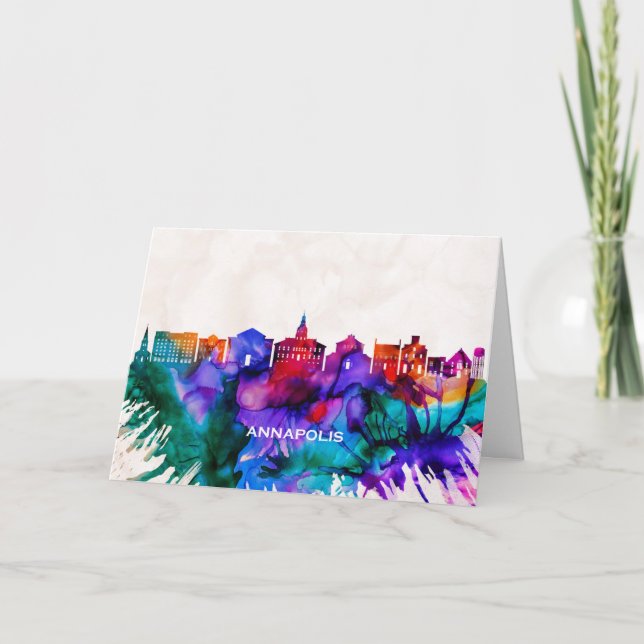 Annapolis Skyline Helgkort (Framsida)