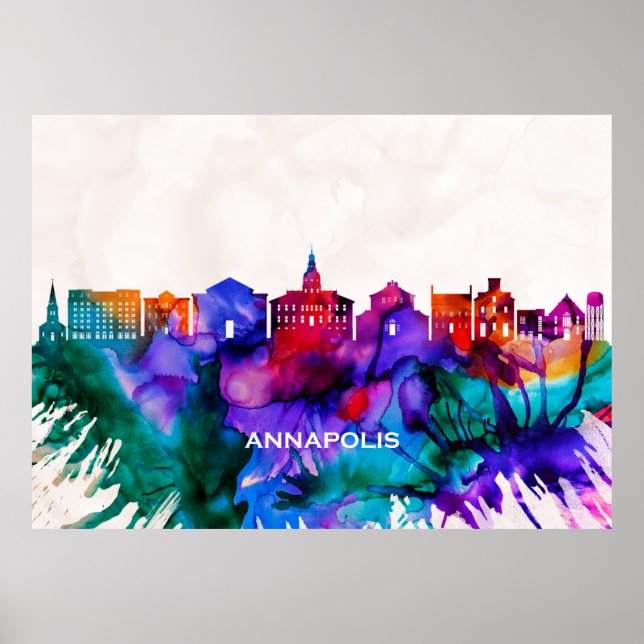 Annapolis Skyline Poster (Framsidan)