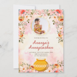 Annaprasannainbjudan Vijarceremoni inbjudan