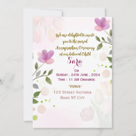 Annaprashan Ceremony Invitations Inbjudningar