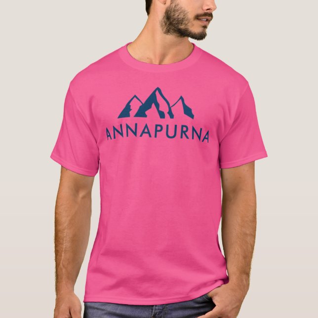 Annapurna Baseball Sleeve T Shirt (Framsida)