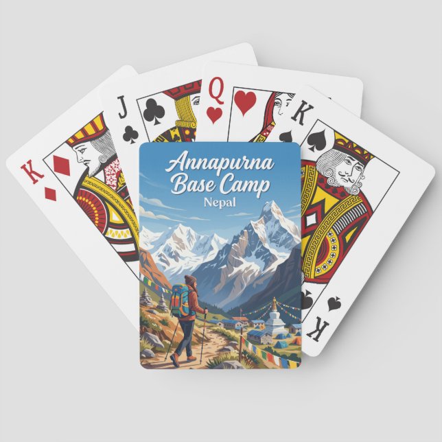 Annapurna basläger Nepal Casinokort (Baksidan)