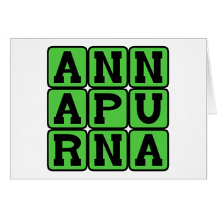 Annapurna, bergskedja i Nepal Hälsningskort