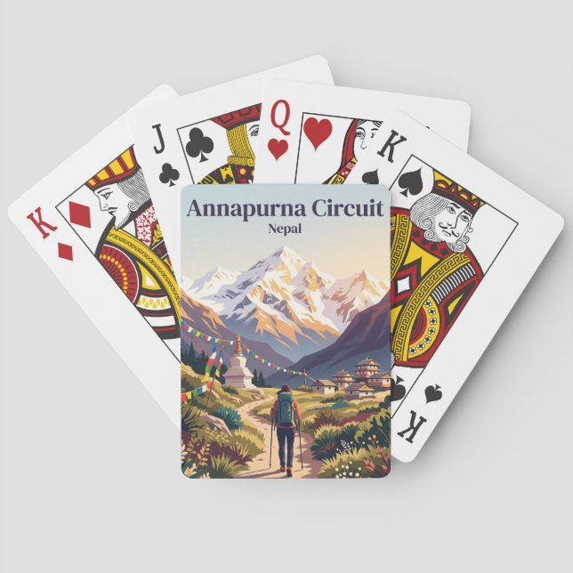 Annapurna Circuit Nepal Casinokort (Baksidan)