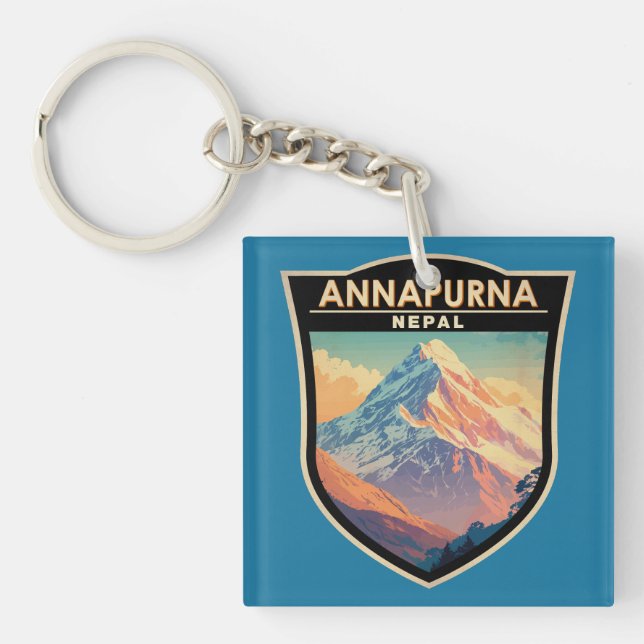Annapurna Nepal Travel Art Vintage (Framsidan)