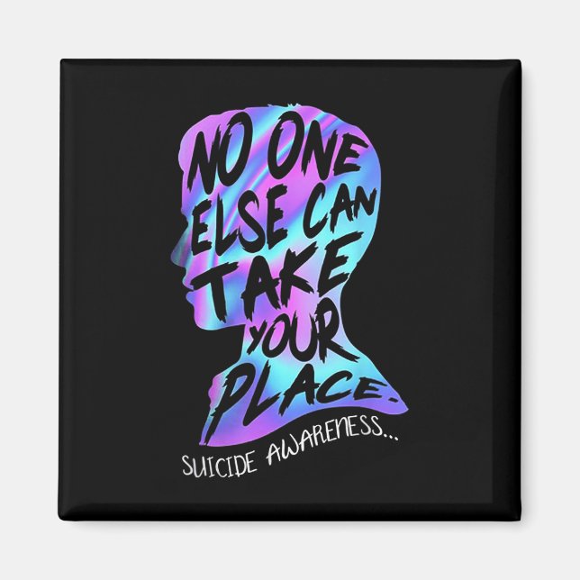 Annars kan du ta dina Ställe Suicide Awareness Magnet (Framsidan)